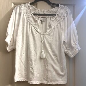 Lucky Brand white pheasant style shirt